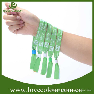 Novo design VIP tecido personalizado personalizado wristbands